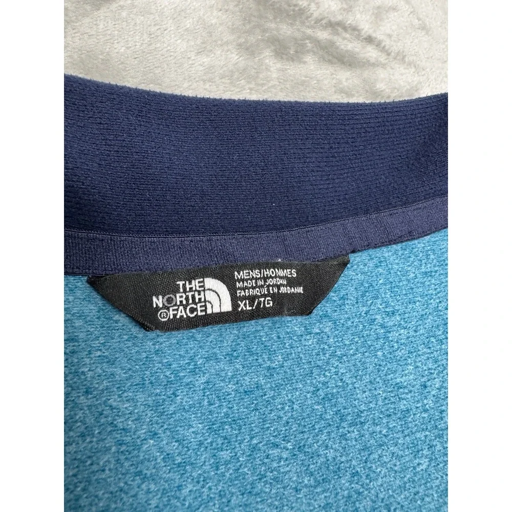 North Face 1/4 Zip Pullover Mens XL Blue Sweatshirt Jacket Light Fleece Trail
